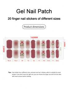 Nail Stickers Color Gradient DIY Self Adhesive DIY Art Decals Strips Manicure Decorations Suitable For Home, Workplace, Outdoor Travel, Gift Giving, Salon - Multicolor - View 3