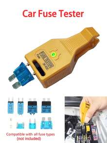 Car Circuit Tester DC 24V Automotive FuseTester And Puller Check For Circuit Breakers For Car ATR ATO/ATC ATM Multi-Functional Car Checker Puller Removal Tool Also Test For Glass Tube Fuse - A - View 2