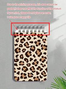 New Leopard Print Mini Loose-Leaf Notebook - Portable Pocket Size, Suitable For Writing, Memo, Diary, Study And Office, Thoughtful Gift For Teachers On Teacher's Day, Also Great Gift For Graduation, Birthday, Back To School Essential, Back To School Season, Back To School Must-Have, Christmas Gift (Mini Size) - Multicolor - View 7