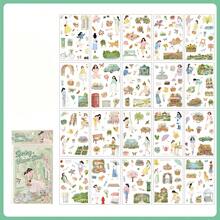 1 buah Buku Stiker, Stiker Adegan Karakter Kehidupan Sehari-hari Bertema Empat Musim, Warna Cerah & Ilustrasi Indah, Stiker Scrapbook Multifungsi untuk Dekorasi, Jurnal Seni, Pembuatan Kartu, Stiker DIY Buatan Tangan, Hadiah Liburan - Buku stiker - View 13
