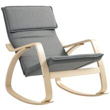 Comfortable Relax Rocking Chair, Upholstered Lounge Chair Recliner With High Back And Headrest Living Room, Bedroom, On-Site - 1 - View 1
