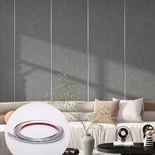 1PC Flexible Self-Adhesive Decorative Strip, Peel And Stick Metal Mirror Frame, PVC Metal Decorative Strip, Suitable For Wall, Car, Mirror, Door, Wardrobe, Home Decor - Multicolor - View 4