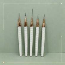 Diamond Texture Nail Liner Brush Fine Detail Drawing Pen For Beginners DIY Nail Art Manicure Tool - White - View 4