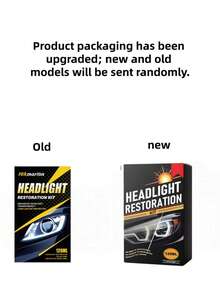 100ml +20ML Headlight Cleaning Kit Professional Car Headlight Repair Agent - Removes Yellowing, Oxidation And Fogging - Lens Polishing And Grinding Material - Effectively Enhances Headlight Brightness, Grinding And Polishing - Liquid - View 10