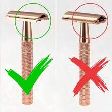 Rose Gold Double Blade Razor Shell, Unisex, Reusable, Suitable For Home And Travel, Blades Need To Be Purchased Separately - Safety Razor - View 6