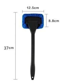Durable Long Handle Car Windshield Cleaner, Easily Protect And Polish Glass, Includes 4 Replacement Cloths - Rub - View 10
