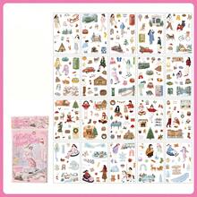 1 buah Buku Stiker, Stiker Adegan Karakter Kehidupan Sehari-hari Bertema Empat Musim, Warna Cerah & Ilustrasi Indah, Stiker Scrapbook Multifungsi untuk Dekorasi, Jurnal Seni, Pembuatan Kartu, Stiker DIY Buatan Tangan, Hadiah Liburan - Buku stiker - View 11