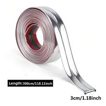 1 Roll 2cm X 3m Self-Adhesive Decorative Edge Tape, PVC Wall Trim, For Tile Edges And Corner Decoration - A - View 17