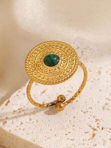 3PCS/1PC Stainless Steel Minimalist Geometric Round Ring, Suitable For Women's Daily And Party Wear - Multicolor - View 6