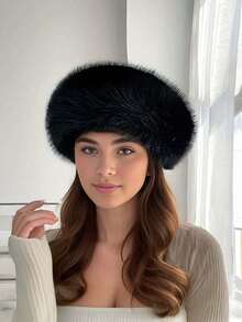 Women's Winter Hat, Blending European And Korean Styles, Designed As A Warm Head Accessory, Large Size Thick Solid Color Design, Combining Practicality And Versatility, Suitable For Various Occasions - Multicolor - View 14