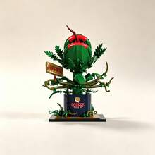 838Pcs Man‑Eating Flower Decor Building Blocks Set, Bag‑Packed 3D Eternal Flower Toy. Includes Man‑Eating Flower, Tropical Bird Of Paradise & Bird‑Shaped Flower. For Flower Lovers, Build Patience & Imagination, Desktop Ornament, Unique Couple Gift > - Multicolor(Bag) - View 3