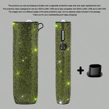 BLBLBL 1SET (1pc Protective Case + 1pc Disassembly Tool) Multi-Color Solid Color Sparkling Rhinestone 360° Artificial Diamond With Large Hanging Hole Luxury Electronic Cigarette Protective Shell FOR IQOS ILUMA I ONE/ILUMA ONE; Suitable For Daily Protection Of Your IQOS Lrma I-One, The Diamond Sparkling Features Are Even More Prominent Under Brilliant Lights And Sunlight! More High-End As A Gift - Diamond Version - View 19