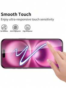 ZYSHI 3pcs Full Coverage High Definition 9H Tempered Glass Screen Protector, Compatible With IPhone 18Pro/18Pro Max/17 Pro Max/17 Pro/17 Air/17, 16 Pro Max/16/15/14/13/12/12 Mini/11 Pro/11 Pro Max, X/XS/XS Max Series, High Definition Quality, Anti-Scratch, Shatter-Resistant, Durable - Clear - View 7