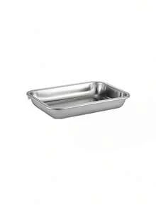 1/2pcs Stainless Steel Tray, Suitable For Laboratory Instrument Consumables, Tattoo Tools (Silver) - Multicolor - View 9