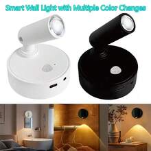 1/2pcs Magnetic LED Spotlight, Rechargeable Lighting, Dimmable, IP65 Waterproof, 3 Color Modes, Adjustable Angle, Portable Decorative Light, Suitable For Wall Art, Plants, Christmas Home Decor - Multicolor - View 8