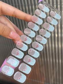 漸層色美甲貼紙 DIY 自黏式美甲藝術貼條 美甲裝飾，適用於居家、職場、戶外旅行、送禮、美甲沙龍 - 彩色 - 查看 5