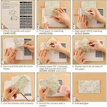 6.4"X 8.5" Mini Scoreboard, Multi-Function Creasing Board With Bone Folder And Guide Bar, Suitable For Card Making, Paper Craft Projects, Multi-Function Creasing Board And Creasing Folding Tool - Sets - View 6