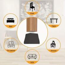8pcs Extra-Large, Thick Silicone Table And Chair Leg Pads-Non-Slip Furniture Floor Protectors Suitable For All Types Of Flooring, Effectively Preventing Scratches And Dents, And Easy To Install. - Multicolor - View 7