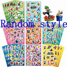 SUPER MARIO BROS. 1set/8pcs Cartoon Themed Stickers, A Variety Of Classic Characters And Interesting Patterns. It Can Decorate Hand Accounts, Water Cup Notebooks, And Is A Small Gift For Children's Parties. Halloween, Christmas And Other Festivals (Stochastic Style) - Multicolor - View 9