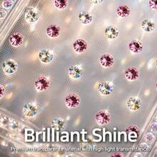 Bling AB Rhinestone Transparent Phone Case Compatible With IPhone 18 Pro Max/18 Pro, 17 Pro Max, 16 Pro Max, 15 Pro Max, 14 Pro Max, 13 Pro Max, 12 Pro Max, 11 Pro Max, 16 Plus, 15 Plus, 14 Plus, 17, 17 Pro, 17 Air, 16, 16 Pro, 16E, 15, 15 Pro, 14, 14 Pro, 13, 13 Pro, 12, 12 Pro, 11, 11 Pro Series, Glitter Rhinestone Starry Shiny Transparent Shockproof Phone Case - Clear - View 3