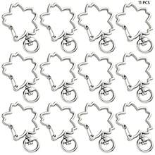 11pcs Cherry Blossom Shaped Rotating Lobster Clasps, Suitable For Keychains, Bags, Tags, DIY Crafts And Gift Making - Cherry Blossom Buckle - View 11