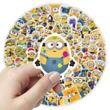 Universal 1set/100pcs Cartoon Pattern Decorative Stickers, Self-Adhesive Waterproof Decals For Travel Accessories, Perfect Birthday Gift, New Year Gift, Valentine's Day Gift, Easter Gift, Unique Holiday Souvenir For Gifting - Multicolor - View 4