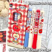 Set Pulpen Gel yang Dapat Dihapus Motif Apel Merah (4 buah/kotak), Ujung 0,5 mm, Estetika Tinggi, Ringkas dan Portabel, Klik Samping dengan Penghapus Terintegrasi, Menulis Halus, Perlengkapan Kantor dan Sekolah, Hadiah Liburan, Meningkatkan Minat Belajar - Beraneka warna - View 4