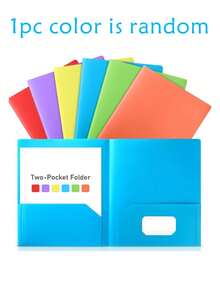 Pocket Folders (12 Pack, Soft Color Palette), Plastic Pocket Folders, Polypropylene Folders For Letter Size Documents, 2-Pocket Design, Suitable For Home, School And Office Use - A - View 11
