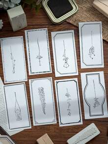 A Vintage Floral Wooden Stamp, Featuring Exquisite Flower And Plant Patterns, Perfect For Handmade DIY Scrapbooking Decorations, A Gift For Family. - Single Piece - View 11