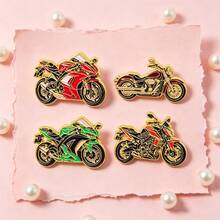 Cool Motorcycle Enamel Pins Lapel Brooch Badges, Biker Decorative Pins For Jacket Backpack Hat, Novelty Gift For Motorcycle Lovers Riders - Multicolor - View 11