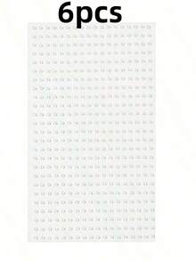 1/2/4/6/10/20pcs 2mm Pearl Face Rhinestone Stickers Hair Accessories Eyebrow Stickers Diamond Stickers - White - View 6
