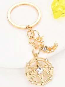 1pc Star & Moon Keychain, Sun Moon Star Element Exquisite Keychain Bag Pendant, Car Keychain, Great Gift For Friends And Holiday Gift - Multicolor - View 11