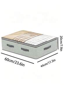 Transparent Large Capacity Storage Bag With Flip Lid And Handle, Portable Hand-Carry Design, Fits Under Bed Or On Top Of Wardrobe To Increase Storage Space; Suitable For Storing Clothes, Apparel, Quilts And Bedding; Storage Room Organization And Clothing Storage Box, Essential For Home, Travel And Dormitory - Multicolor - View 10