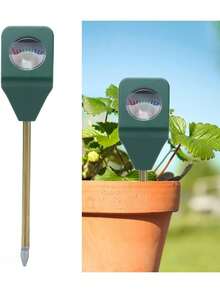 Soil Moisture Meter Tester, Suitable For Indoor/Outdoor Garden, Farm, Lawn, Potted Plants, Succulents, Soil Measurement Instrument With Easy-To-Read Pointer Dial (5.6 Inch) K8BQ - Green - View 2