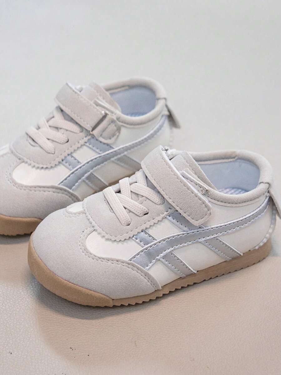Giày leo núi cho bé trai phối màu vàng nâu, đế dày chống trượt, giày thể thao outdoor sneaker - Bạc - Xem 1