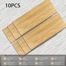 10/20 Pcs Set 40x15cm/15.75x5.91inch 0.6m²/1.2m² Peel And Stick Floor Stickers, Wood Grain Vinyl Flooring Stickers, PVC Wood Grain Floor Decals, Furniture Floor Decor, For Bedroom, Kitchen, Living Room And Hotel - Multicolor - View 16