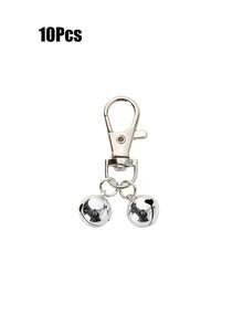 10‑Pack Pet Bells For Collar, Loud Clear Sound Dog Cat Collar Bells With Lobster Clasp, Removable Metal Pet Tracking Bells, Anti‑Lost Pet Charm Bells For Dogs Cats - Multicolor - View 9