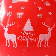 PVC Inflatable Christmas Tree Hanging Ornament, Red Reindeer & Snowflake Print Large Inflatable Ball Decoration, Holiday Home Party Indoor & Outdoor Decor - Red Reindeer Style - View 5