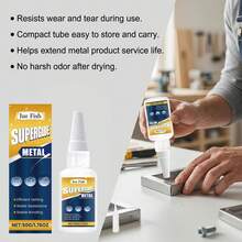Metal Adhesive, Wood Metal Plastic Bonding Household Waterproof Metal Glue, Multi-Metal Compatible Practical. Strong Bonding For Various Metal Types, Fast Drying Immediate Effect, Tough And Durable Bonding, Can Withstand Moisture And Stress. Gift For Family And Friends, Back To School Gift, Christmas Gift - A - View 7