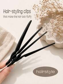 10/5/3/1pc Random Color Loose Hanging Hair Clips, High Crown Root Hair Clips, Seamless Hair Clips For Hairstyle Fixing, Hairstyling Tools - Multicolor - View 1