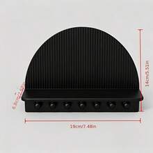 Curved Storage Wall Rack - Modern And Minimalist Entrance Key Hook Rack - With Countertop And Storage Divider - Wall-Mounted Storage Rack For Organizing Small Items In The Entry Bedroom And Office Area - A - View 3