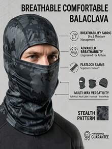 Windproof Thermal Ski & Motorcycle Mask Full Face & Head Cover For Men & Women Face Mask Balaclava Suitable For Football Cycling Motorcycling Hiking Cold Weather Riding Gear Winter Sports With Skiing Snowboarding Motorc - Multicolor - View 6