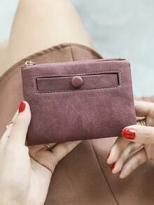 MIYIN Slim Large‑Capacity Ladies Clutch Wallet, Multi‑Compartment Purse For Bank Cards, ID Card, Cash, Zipper Pocket For Coins, Keys And Tiny Accessories - Multicolor - View 1
