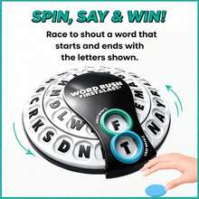 Word Rush Letter Spelling Board Game, Interactive Group Word Building Game, Quick‑Thinking Vocabulary Training Desktop Toy, Funny Family Party Game, Holiday Festival Gift - Multicolor - View 5