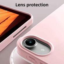 Protective Case Compatible With IPad 11th Gen, A16 Model, Tri-Fold Stand, Smart Sleep/Wake, Air Cushion Shockproof, Fashion PU Leather, Compatible With IPad 10th Gen, Galaxy Tab S10 Lite, Galaxy Tab, Idea Tab 11 2025 - Pink - View 7