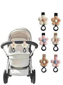 1 buah/2 buah Gantungan Stroller, Gantungan Penyimpanan Berbentuk Bunga, Cocok untuk Mengatur Tas, Penggunaan Sehari-hari, Belanja di Luar Ruangan, Perlengkapan Bayi Baru Lahir, Perlengkapan Perjalanan, Aksesori Stroller, Gantungan Penyimpanan Praktis - MultiWarna - View 3