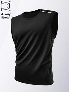 3pcs Men's Summer Sports Short Sleeve Elastic T-Shirts, Multi-Color Options, Suitable For Fitness, Running, Training - Purple - View 4