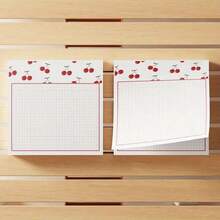 4-Piece Set (4 Designs, 50 Sheets Each) Cherry Sticky Notes 3x3 Inch Cherry Memo Pads Adhesive Notes School Office Home Supplies Student Teacher Gifts - 3*3Inches - View 10