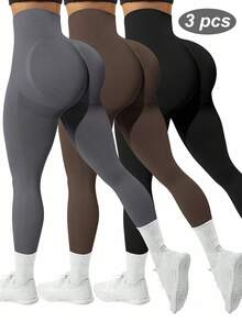 Seamless High-Elasticity Sport Leggings for Women - Minimalist Casual Daily Wear, Yoga Pants MYHZ - A - Ver 9