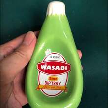 1pc Ceramic Squeeze Ketchup Bottle Shaped Soy Sauce Dish, Mustard Dish, Creative Seasoning Plate, Ceramic Plate - Multicolor - View 6
